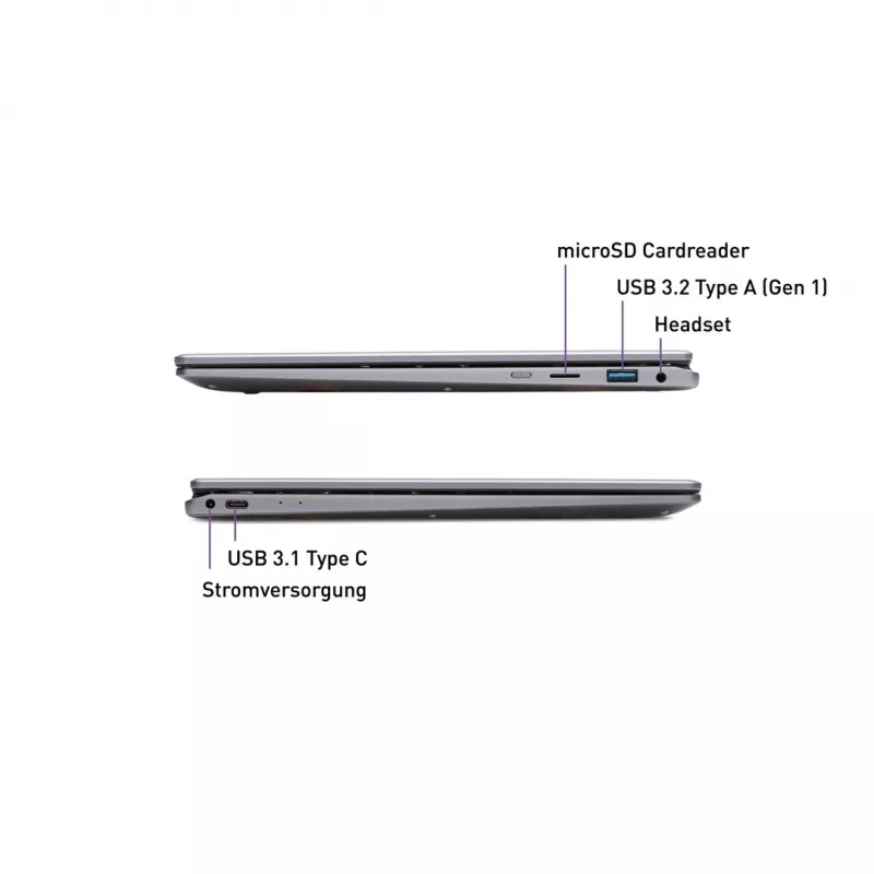 TERRA Mobile 360-13R Intel® Core™ i5 i5-1334U Laptop 33,8 cm (13,3 Zoll) Touchscreen Full HD 16 GB DDR4-SDRAM 512 GB SSD Wi-Fi 6 (802.11ax) Windows 11 Pro Deutsch Anthrazit