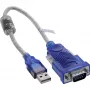 InLine 33304X USB-zu-Seriell-Adapterkabel mit Ferrit, USB-A auf 9-polig Sub-D Stecker
