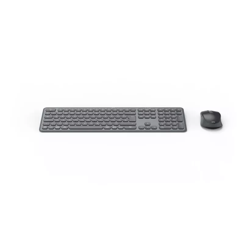 Hama WKM-550 Tastatur Maus enthalten Home/Office RF Wireless + Bluetooth QWERTZ Deutsch Schwarz