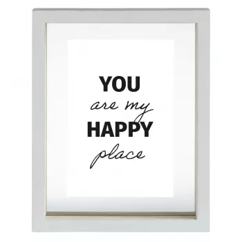 Hama Happy Single Bilderrahmen Weiß