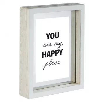 Hama Happy Single Bilderrahmen Weiß