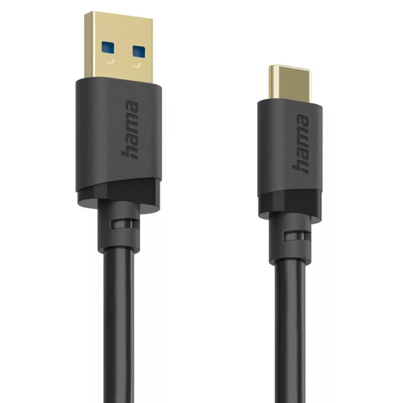 Hama 00202006 USB-Kabel USB 3.2 Gen 1 (3.1 Gen 1) 1,5 m USB A USB C 5 Gbit/s Schwarz