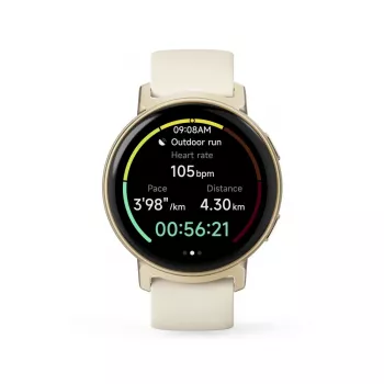 Hama Arion 3,35 cm (1,32 Zoll) AMOLED 43 mm Digital 466 x 466 Pixel Touchscreen Gold GPS (Satellit)