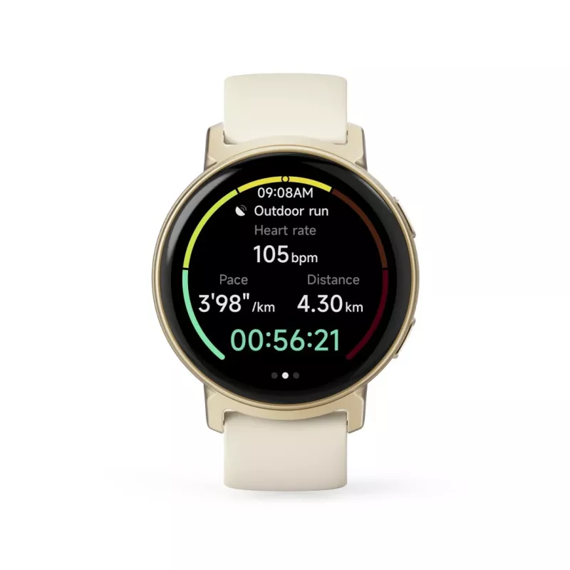 Hama Arion 3,35 cm (1,32 Zoll) AMOLED 43 mm Digital 466 x 466 Pixel Touchscreen Gold GPS (Satellit)
