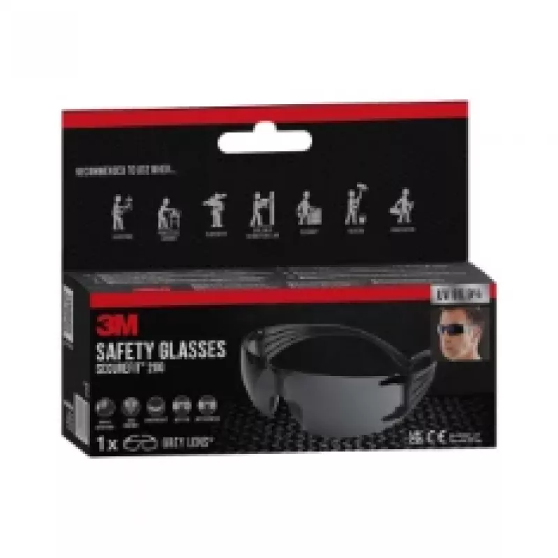 3M SecureFit Schutzbrille 200, graues Glas