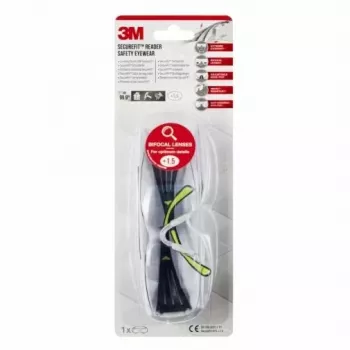 3M SF415C1 Schutzbrille Polycarbonat (PC) Schwarz, Gelb