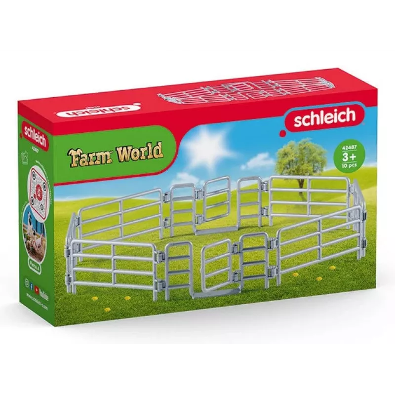 schleich Koppelzaun, Spielfigur-Zaun, 3 Jahr(e), Silber