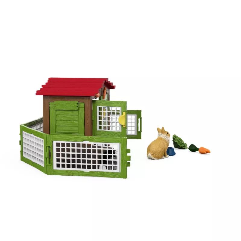 schleich FARM WORLD Kaninchenstall, Tier, Bauernhof, Bauernhoftiere / Spielzeug-Bauernhof, 3 Jahr(e), Mehrfarbig