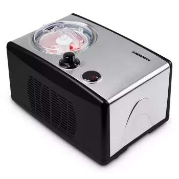 MEDION MD 18387 Kompressor-Eismaschine 1,5 L 150 W Schwarz, Silber