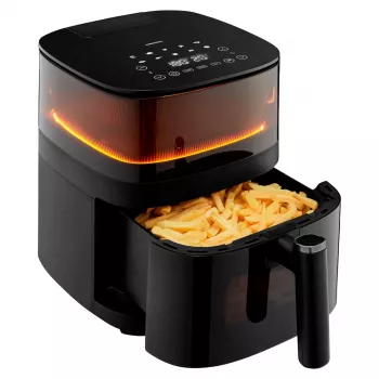 MEDION LIFE X10 XL Single 5 L 1500 W Heißluftfritteuse Schwarz