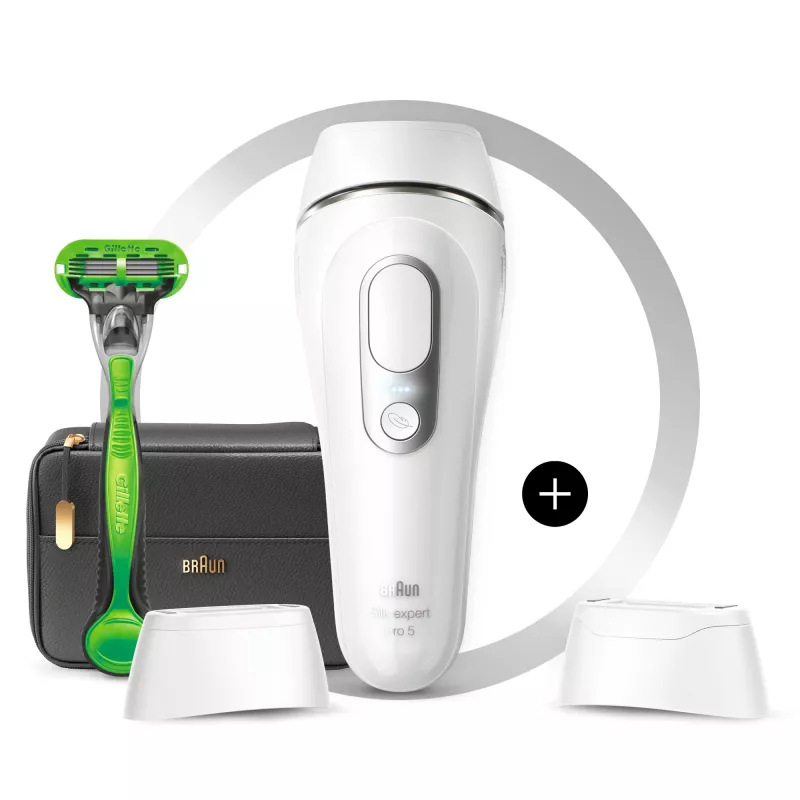 Braun Silk-expert Pro Silk·expert Pro 5 PL5145 Intense pulsed light (IPL) Silber, Weiß