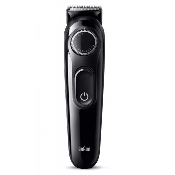 Braun BeardTrimmer 3 Beard Trm 3 BT3400, waschbar, Batterie, Schwarz