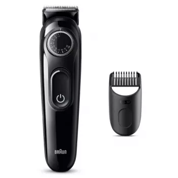 Braun BeardTrimmer 3 Beard Trm 3 BT3400, waschbar, Batterie, Schwarz
