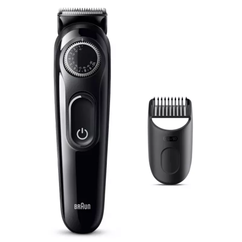 Braun BeardTrimmer 3 Beard Trm 3 BT3400, waschbar, Batterie, Schwarz