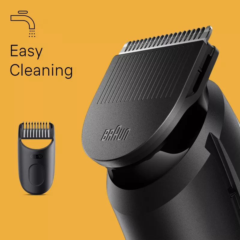 Braun BeardTrimmer 3 Beard Trm 3 BT3400, waschbar, Batterie, Schwarz