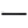 ATEN Basic Metered 1U PDU mit Überspannungsschutz, Basic, Metered, 1U, Schwarz, LCD, 18 AC-Ausgänge, C13-Kupplung