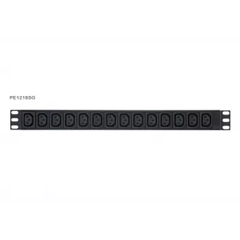 ATEN Basic Metered 1U PDU mit Überspannungsschutz, Basic, Metered, 1U, Schwarz, LCD, 18 AC-Ausgänge, C13-Kupplung