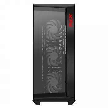 XPG BATTLECRUISER II ST Mid-Tower Schwarz, Midi Tower, PC, Schwarz, ATX, EATX, micro ATX, Mini-ITX, Edelstahl, Gaming