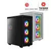 XPG BATTLECRUISER II ST Mid-Tower Schwarz, Midi Tower, PC, Schwarz, ATX, EATX, micro ATX, Mini-ITX, Edelstahl, Gaming