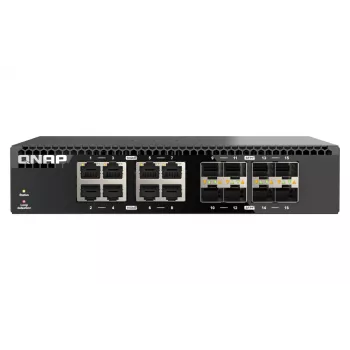 QNAP QSW-3216R-8S8T Netzwerk-Switch Unmanaged L2 10G Ethernet (100/1000/10000) Schwarz