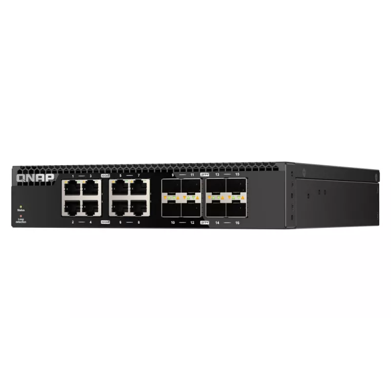 QNAP QSW-3216R-8S8T Netzwerk-Switch Unmanaged L2 10G Ethernet (100/1000/10000) Schwarz