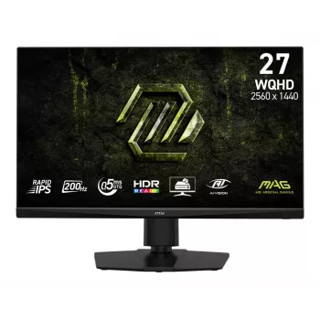27 Zoll MSI MAG 272QPF E20 Rapid IPS Monitor, 2560×1440 (WQHD), 0,5 ms, 200 Hz, LED, VESA, höhenverstellbar, Schwarz