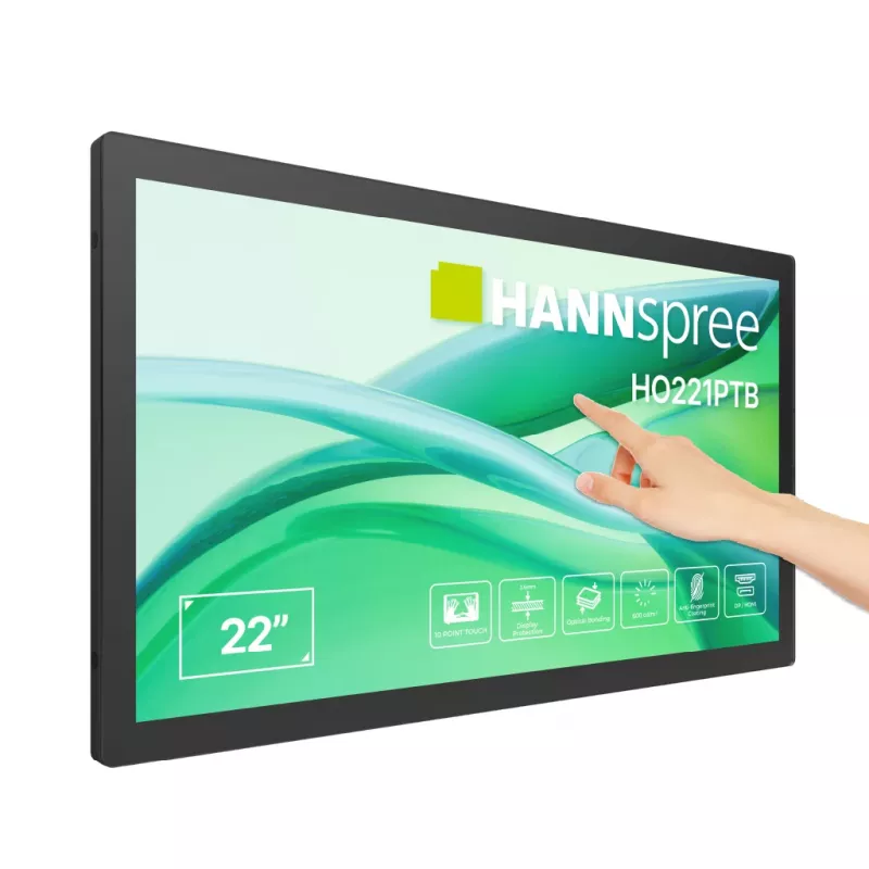 Hannspree 54.5cm (21,45″) HO221PTB 16:9 M-TOUCH VGA+HDMI+USB
