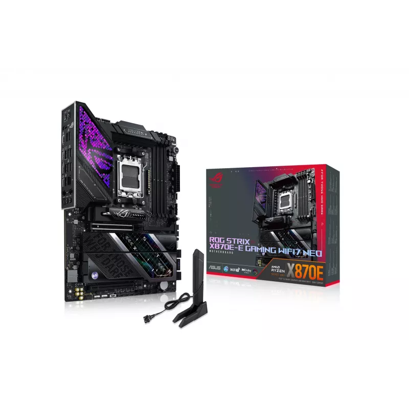 Motherboard ASUS ROG STRIX X870E-E GAMING WIFI7 NEO — AM5, X870E-Chipsatz, PCIe-Unterstützung, Wi‑Fi 7