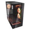 Cougar CFV235 Vision Midi Tower PC-Gehäuse, ARGB, 9,16-Zoll-LCD (1920×462), gehärtetes Glas, schwarz