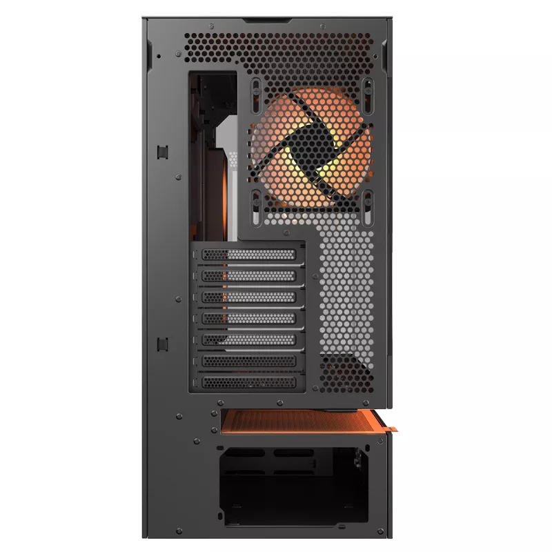 Cougar CFV235 Vision Midi Tower PC-Gehäuse, ARGB, 9,16-Zoll-LCD (1920×462), gehärtetes Glas, schwarz