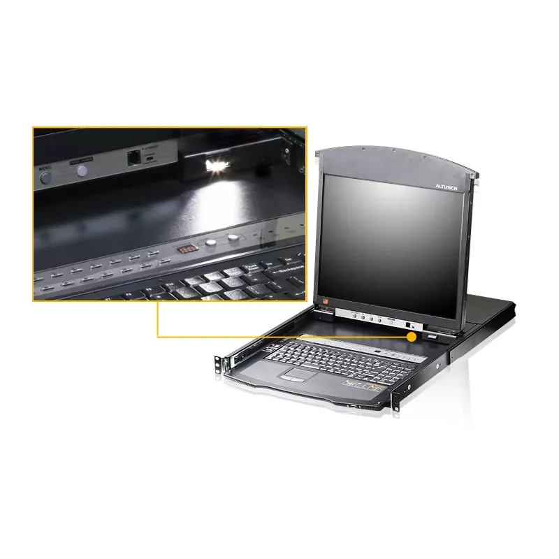 KVM-Switch ATEN KL1516AIM-AXA-AG Rack-Montage Schwarz