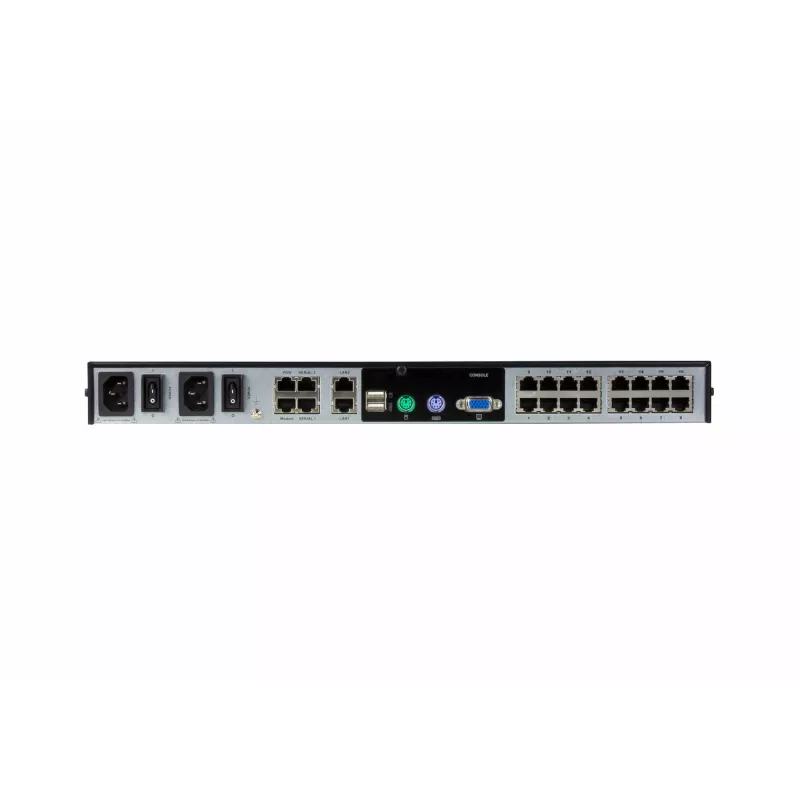 ATEN 16-Port 2-Bus CAT5e/6 KVM over IP Switch, LUC (Laptop USB Console), mit Audio & Virtual Media Unterstützung