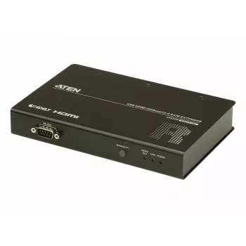 ATEN USB HDMI HDBaseT2.0 KVM Extender/Remote, Empfänger, Kabelgebunden, 100 m, Cat5e, Cat6, Cat6a, 4096 x 2160 Pixel, Schwarz