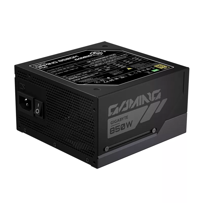GIGABYTE GAMING 850GM PG5 Netzteil – PCIe 5.1, 80 PLUS Gold, vollständig modulares Design, 135-mm-Lüfter, ATX 3.1-kompatibel, EU-Stecker