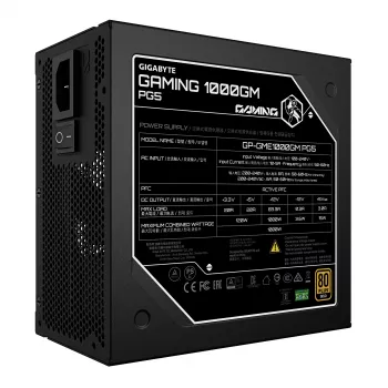 GIGABYTE GAMING 1000GM PG5 Netzteil - PCIe 5.1, 80 PLUS Gold, vollmodularer Aufbau, 135 mm Lüfter, ATX 3.1 kompatibel, EU-Stecker