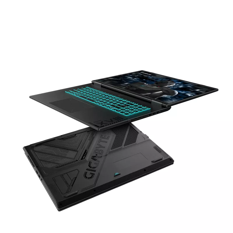 GIGABYTE GAMING A18 PRO DYJG3DEBC4SH Laptop Intel Core 7 240H 45,7 cm (18 Zoll) WQXGA 32 GB LPDDR5x-SDRAM 1 TB SSD NVIDIA GeForce RTX 5080 Wi-Fi 6E (802.11ax) Windows 11 Home Schwarz