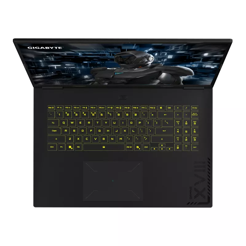 GIGABYTE GAMING A18 PRO DYJG3DEBC4SH Laptop Intel Core 7 240H 45,7 cm (18 Zoll) WQXGA 32 GB LPDDR5x-SDRAM 1 TB SSD NVIDIA GeForce RTX 5080 Wi-Fi 6E (802.11ax) Windows 11 Home Schwarz