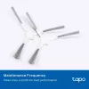 Zubehörset für TP-Link Tapo RVA100 Saugroboter — 2 waschbare HEPA-Filter, Hauptbürste, 2 Seitenbürsten (schwarz/weiß)