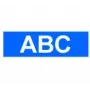 Brother Gloss Laminated Labelling Tape - 24mm, Weiß/Blau Etikettierband TZ