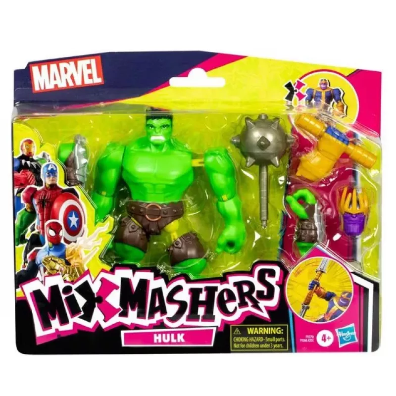 HASBRO Marvel MixMashers Avengers Hulk Mix-&-Match Actionfigur, mehrfarbig, für Kinder ab 4 Jahren