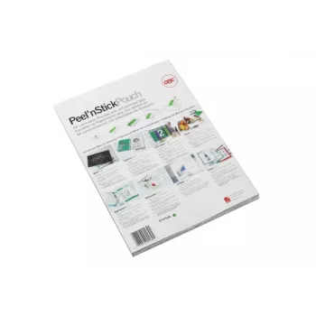 GBC Laminierfolie A4 selbstklebend glänzend 100 Mikron, glänzend, transparent, A4, 303 mm, 216 mm, 100 Stück