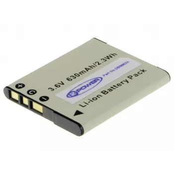 2-Power Digitalkamera-Akku 3,6 V 630 mAh, 630 mAh, 3,6 V, Lithium-Ionen (Li-Ion)