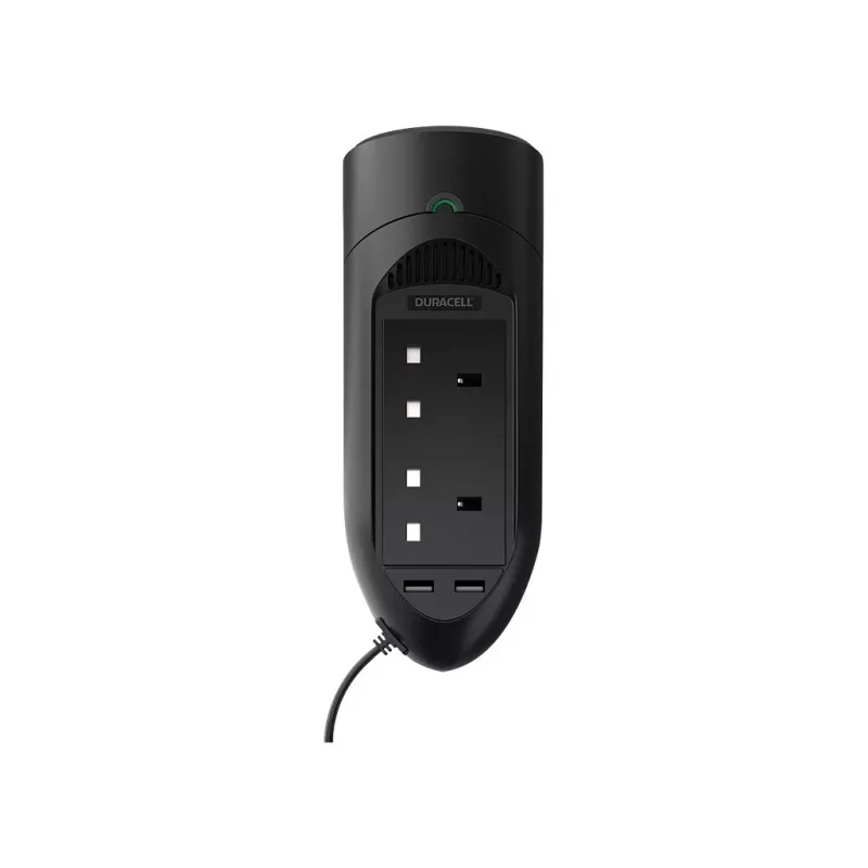 Duracell 175W Doppel-UK-Steckdosen-Wechselrichter, Universal, Auto, 12 V, 175 W, 12 V, DC-zu-AC