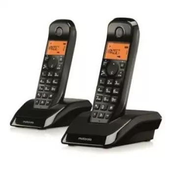 Motorola S12 Duo DECT-Telefon Anruferkennung Schwarz