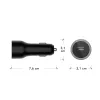 Auto-Ladegerät USB-C 65W von d bramante re-charge – 12–24V Zigarettenanzünder, 1× USB-C, Schwarz