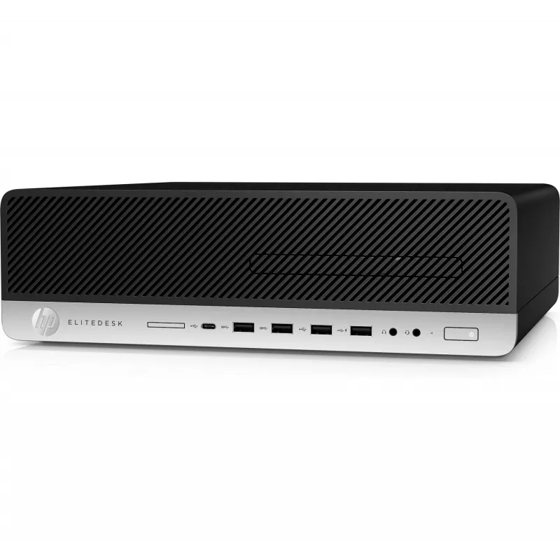T1A HP EliteDesk 800 G3 Refurbished Intel® Core™ i5 i5-7500 8 GB DDR4-SDRAM 240 GB SSD Windows 10 Pro SFF PC Schwarz, Silber