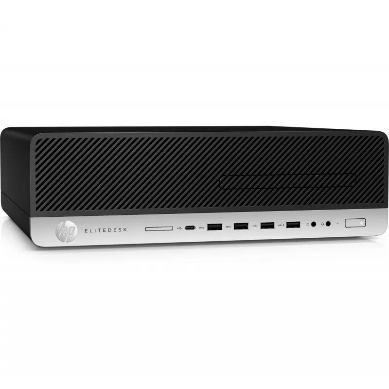 T1A HP EliteDesk 800 G3 Refurbished Intel® Core™ i5 i5-7500 8 GB DDR4-SDRAM 240 GB SSD Windows 10 Pro SFF PC Schwarz, Silber