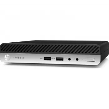 T1A HP ProDesk 400 G4 Refurbished Intel® Core™ i5 i5-8400T 8 GB DDR4-SDRAM 256 GB SSD Windows 10 Pro Mini-PC Schwarz, Silber