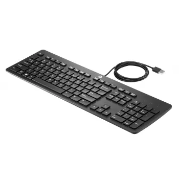 Kabelgebundene Full-Size-USB-Tastatur HP USB Business schlank Tastatur — Schwarz, 1,8 m Kabel