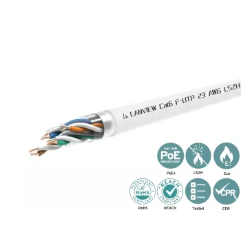 Lanview LVN122113 Netzwerkkabel Weiß 305 m Cat6 F/UTP (FTP)